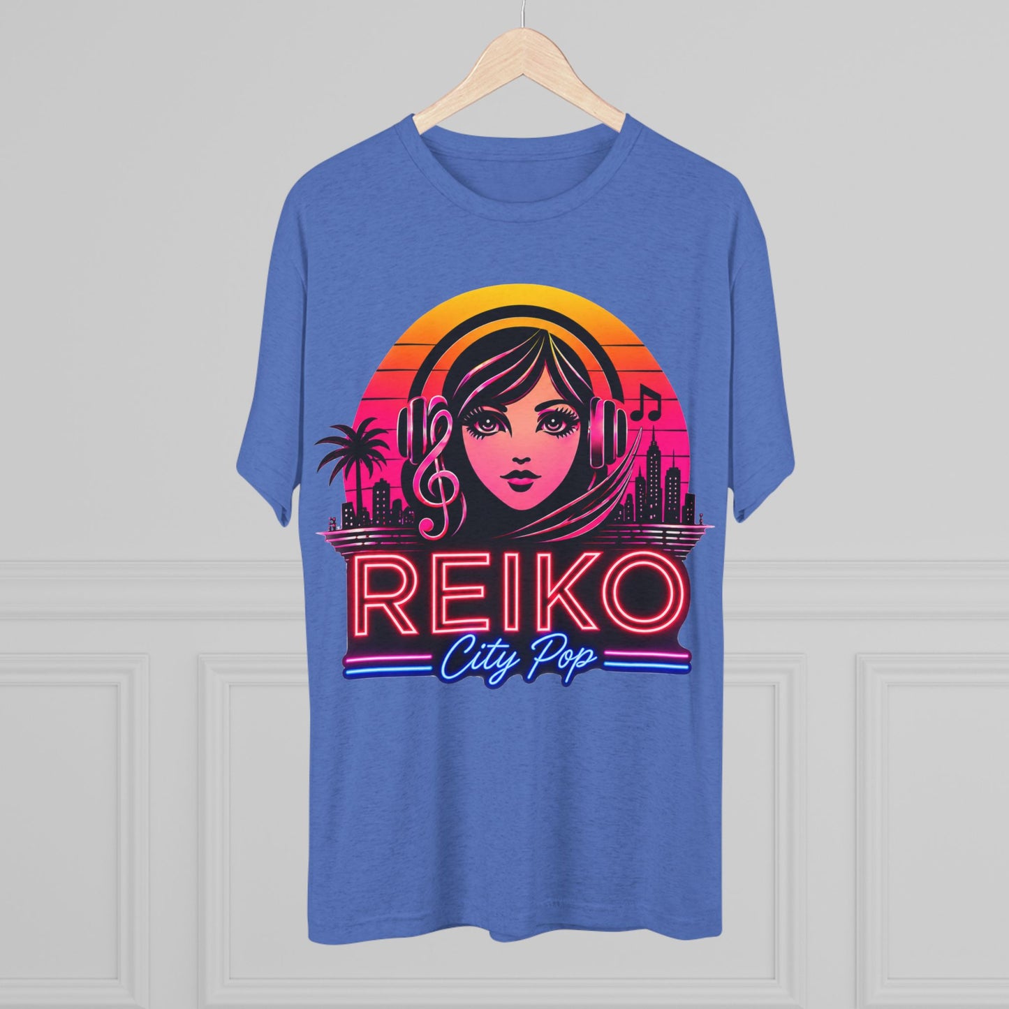 Official Reiko Citi Pop Sunset Logo Tee - Premium Tri-Blend Assorted Colors