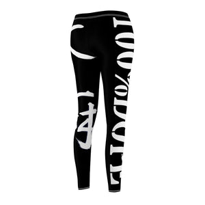 Dope Black Leggings "Cannabis" - Dope Panels